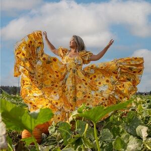 Selkie sunflower ritz gown